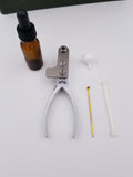 22lr kit comes with instructions, bullet mold, dropper bottle, funnel, powder measure, and rim cleaner.